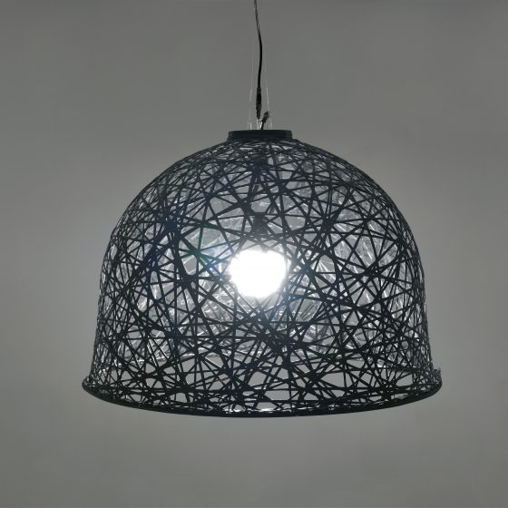 Lustre 01, structure 3D, fibre minérale, led