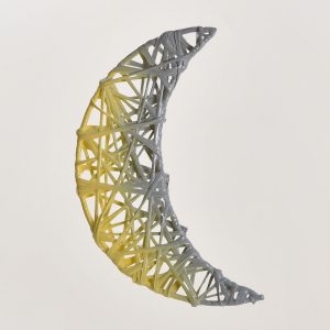 Lune, structure 2D, fibre minérale