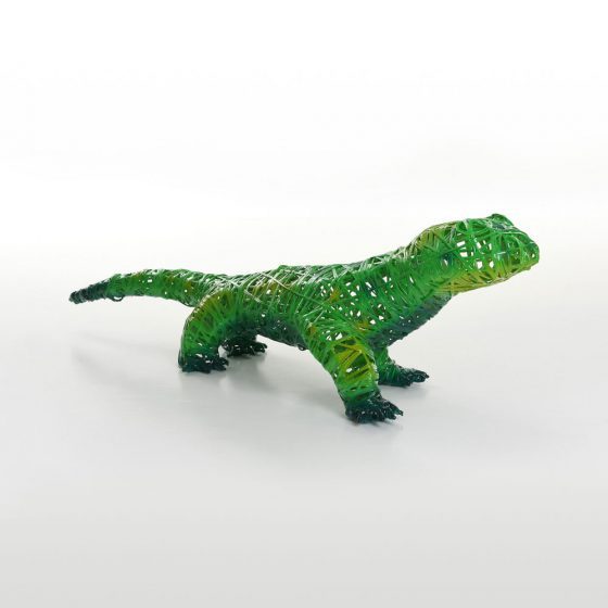 Salamandre, structure 3D, fibre minérale